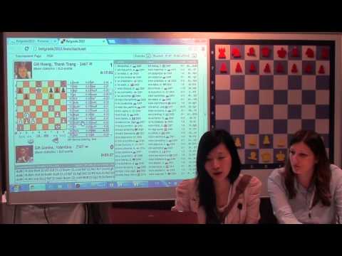 EIWCC Belgrade 2013 - Guest of the Day round 8 - GM Hoang Thanh Trang