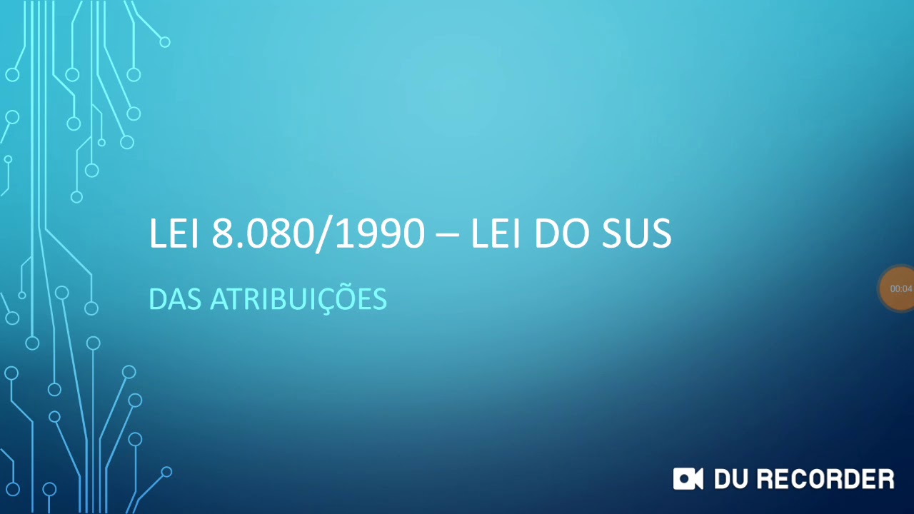 Lei do SUS 8080/1990 - parte 6