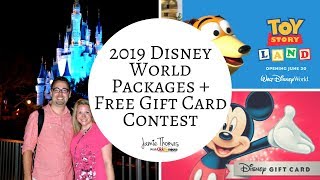Walt DISNEY WORLD 2019 Packages Available Soon and FREE Disney Gift Card Contest!