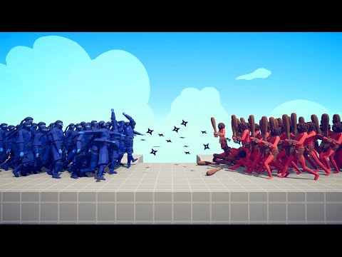 50x NINJA vs 50x MELEE UNITS TOURNAMENT | TABS - Totally Accurate Battle Simulator