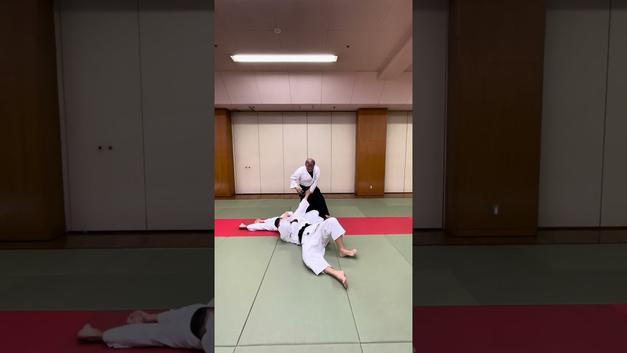 二人諸手取り合気固め　Aiki-gatame  佐川派大東流合気武術　合気錬体会　佐川幸義　吉丸慶雪　有満庄司　合気道　#Daito-ryu  #Aikido  #Shorts