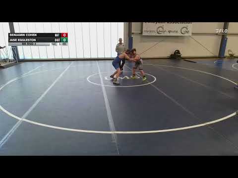 150 lbs Rr Rnd 3   Benjamin Cohen, Mat Warriors PWC vs Jase Eggleston, 84 Athletes