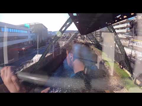 Suspension Railway in Wuppertal (Germany) Timelapse 4K30