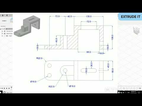Fusion 360 Beginner exercise #2 #fusion360 #3dmodelling #tutorial