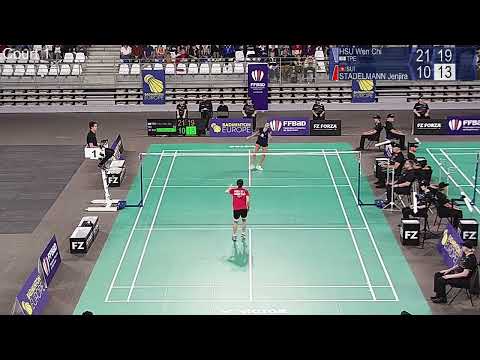 Match point - Wen Chi Hsu vs Jenjira Stadelmann - WS, SF - Nantes Int. Challenge 2022