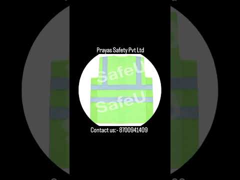 Sleeveless safety jacket, size: small