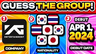 Guess the Group by 3 Clues! 💡 (Company, Members’ Nationalities, Debut Date) ✨ ANSWER - KPOP QUIZ 🌟