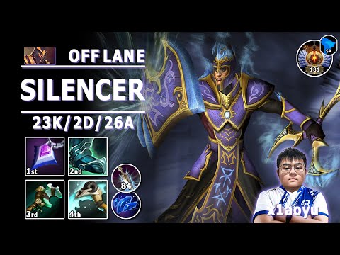 Silencer Off Lane | 7.32d | x1aoyu Pos 3 Silencer Play | Dota 2 Immortal Gameplay