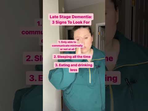 Late Stage #Dementia: 3 Signs To Look For