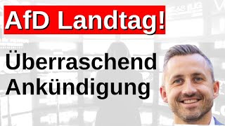 Ulrich Siegmund sorgt für enormes Aufsehen mit seiner Ankündigung im Landtag!