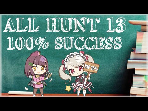 ALL HUNT 13 with 100% SUCCESS (1-2 min run) | NO MORE 15% RNG - Epic Seven