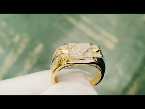 0.50 ct Diamond 10k Yellow Gold Men's Ring G-H, I2-I3 - Top Gold & Diamond Jewelry ( TGDJ)