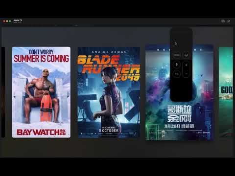 tvOS SwiftUI movies collection with parallax effect