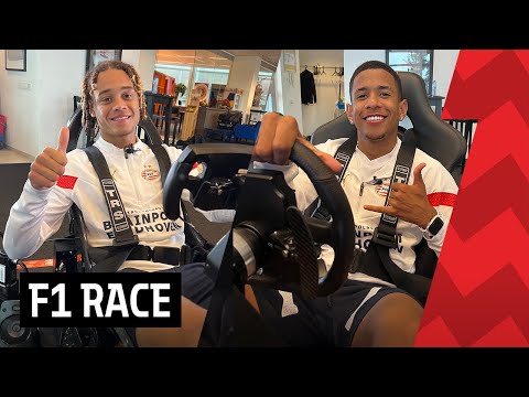 F1 RACE BATTLE WITH XAVI AND SÁVIO 🎮🏁 | #PSVxPHC