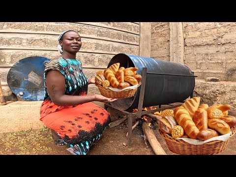 You've NEVER Seen Soft Croissants🥐 Baked On A Barrel With Lemon Tea In The Village For Dinner 