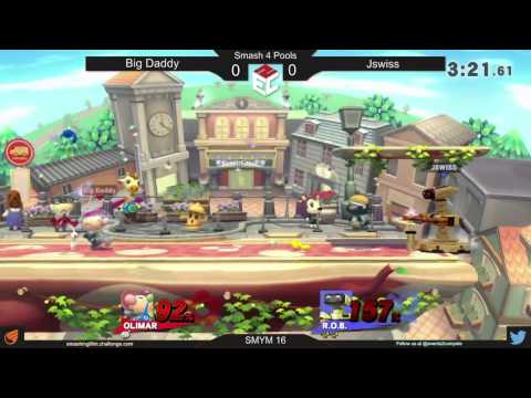 SMYM16 Smash 4 Pools (Singles): Big Daddy (Olimar) vs. JSwiss (Rob)