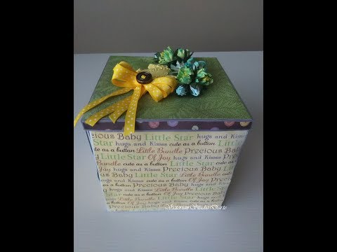 For SALE: 7" X 7" Little Safari explosion box for baby shower or for new born baby