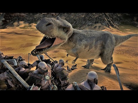Can 250,000 Giant Orc's kill 5,000 T-Rex ? l Ultimate Epic Battle Simulator 2  UEBS2