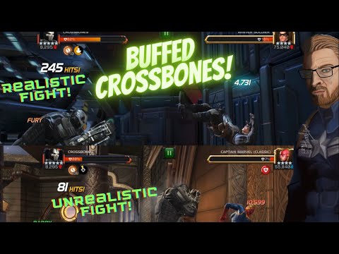 Buffed Crossbones Showcase! Realistic Fight Vs Perfect Unrealistic Fight!