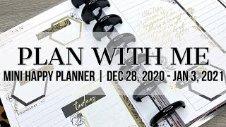Plan with Me | Mini Happy Planner | December 28, 2020-January 3, 2021 #happyplanner