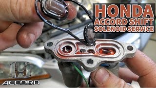 Honda Accord Automatic Transmission Shift Solenoid Service & Fluid Change