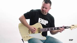 Video thumbnail for ESP Guitars: LTD Deluxe Phoenix-1000 Vintage White Demo by Pat Heath by ESP Guitars USA