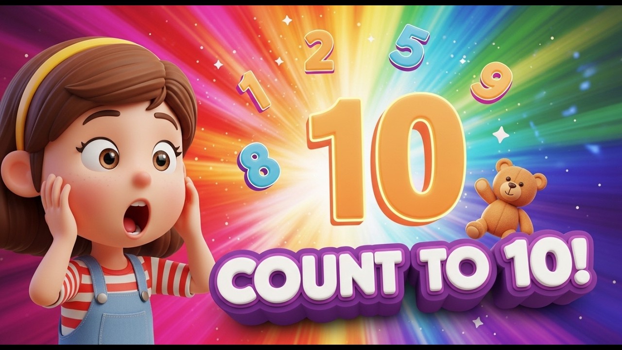 Numbers for Kids ???? Count to 10 Song | Preschool Learning Video