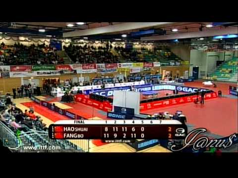 2013 Austrian Open (ms-f) HAO Shuai - FANG Bo [Full Match/Short Form (+Women/Men 1st place Awards)]