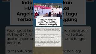 Indah Sari Meriahkan HUT Ke-80 RI di Los Angeles, Perkenalkan Lagu Baru di Panggung