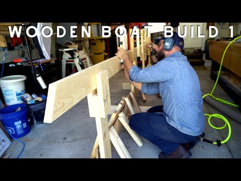 Wooden Boat Build // Part 1: Intro and Strongback  //  Drift Boat Power Drifter