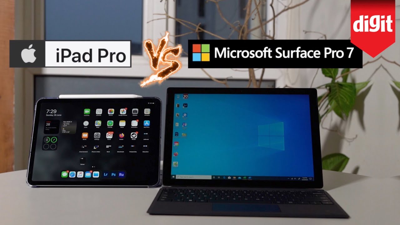 Surface Pro 7 vs iPad Pro - Real World Performance Tests! For Productivity / Creative Workloads
