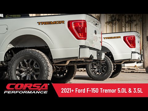 CORSA's 2021+ Ford F150 Tremor Exhaust Suite Has Arrived for EcoBoost and V8 Applications.