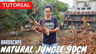 Membuat hardscape natural jungle tank 90cm