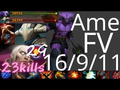 萧瑟 Ame Faceless Void vs Sven, Tiny, Jekiro - Chrono's classic feeling - dota2