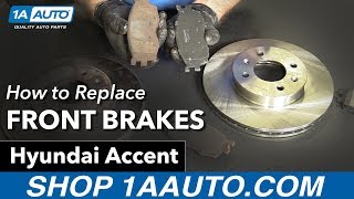 How to Replace Front Brakes 05-10 Hyundai Accent