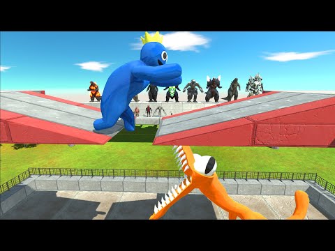 Don't Fall Into Rainbow Friends Orange - Animal Revolt Battle Simulator