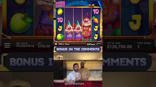 DRAKE AND ROSHTAIN GOT $505,125.00 CRAZY WIN!!!#shorts #slots #casino #bigwin #megawin #roshtain