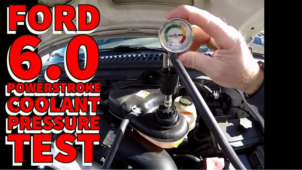 Ford 6.0 Diesel Cooling System Pressure Test Found Leak