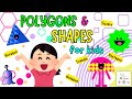 Shapes For Kids Shape Song Flashcards For Toddlers Polygons Shapes Names Best Learning Vid