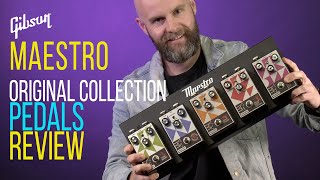 Video thumbnail for New GIBSON Maestro Original Collection GUITAR PEDALS REVIEW by Noisegate