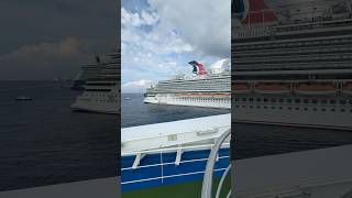 Cruise Ship Horn Battle - Carnival Horizon & Celebrity Reflection - Cozumel, Mexico