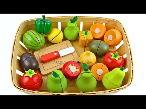 Befriedigendes Video ASMR | Obst und Gemüse schneiden, Birne, Tomate, Kiwi