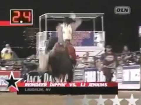 L.J Jenkins rides Reindeer Dippin for 93 points