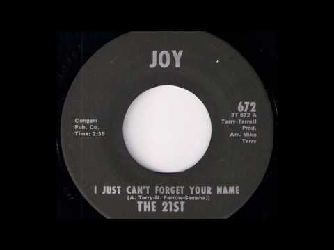 The 21st - I Just Can't Forget Your Name [Joy] 1972 Crossover Soul 45