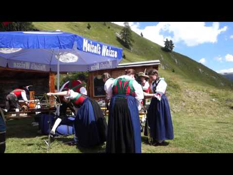 Musikkapelle Prags gibt Konzert am Almhüttel 2025m Astental Sonntag 28.08.2016