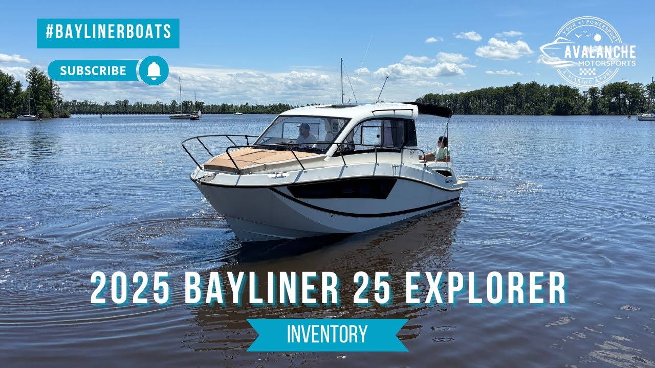 2025 Bayliner 25 Explorer walkthrough &mdash; Avalanche Motorsports
