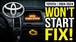 Toyota Hybrid Won’t Start? Check Hybrid System & P3000 Explained