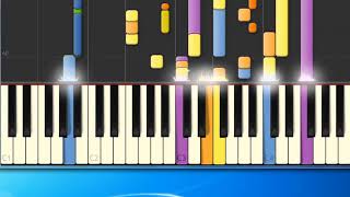 [Piano Tutorial Synthesia]Fade away - Pooh