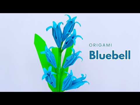 🌸 Origami Flower: BLUEBELLS | Beautiful Paper Flower Tutorial