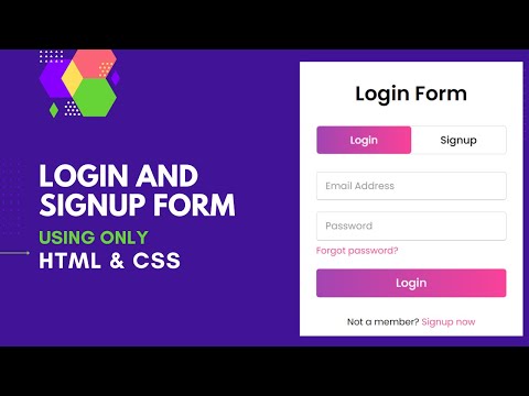 Animated Login Form using HTML and CSS (responsive) #html5 #webdevelopment